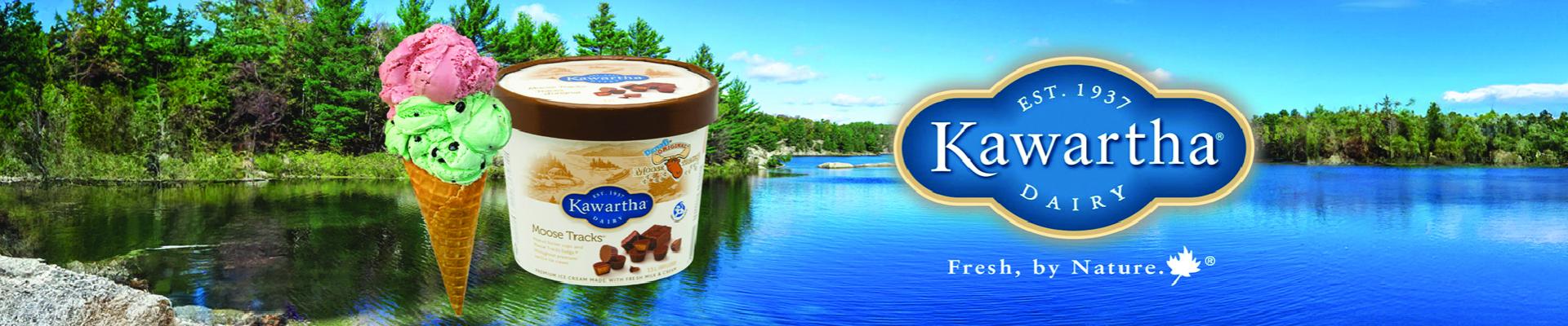 Kawartha Dairy Ice Cream for sale at Walkers Point Marina Lake Muskoka